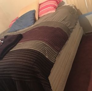 King size bed with mattress, box springand frame f